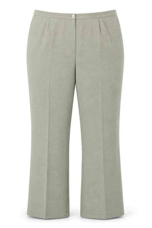 Agenda Womens Green Polyester Trousers Size 18 Regular Zip