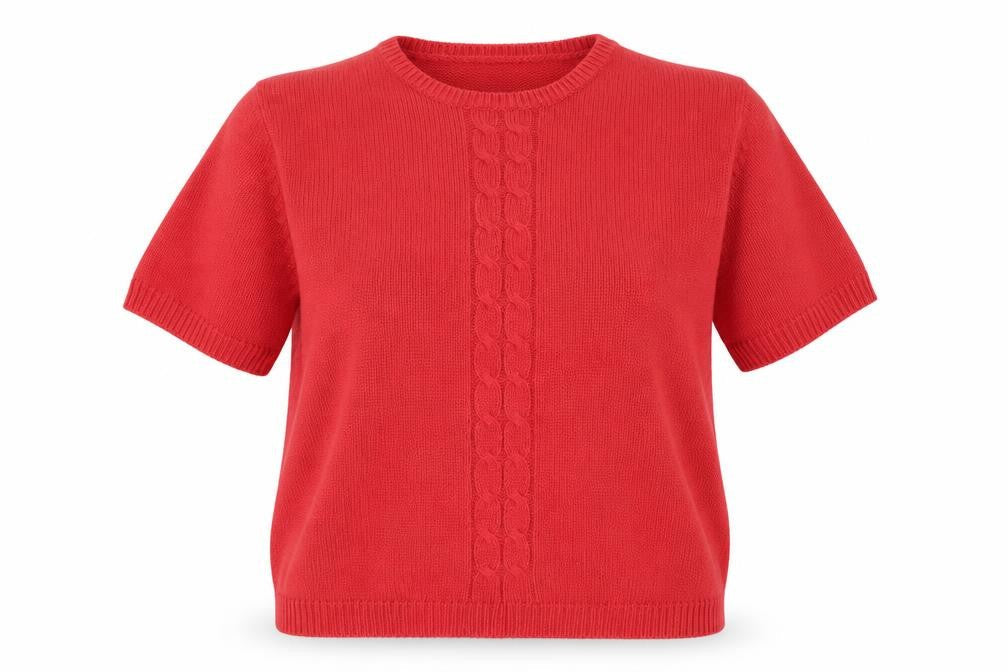 BHS Womens Red Round Neck Acrylic Pullover Jumper Size 14