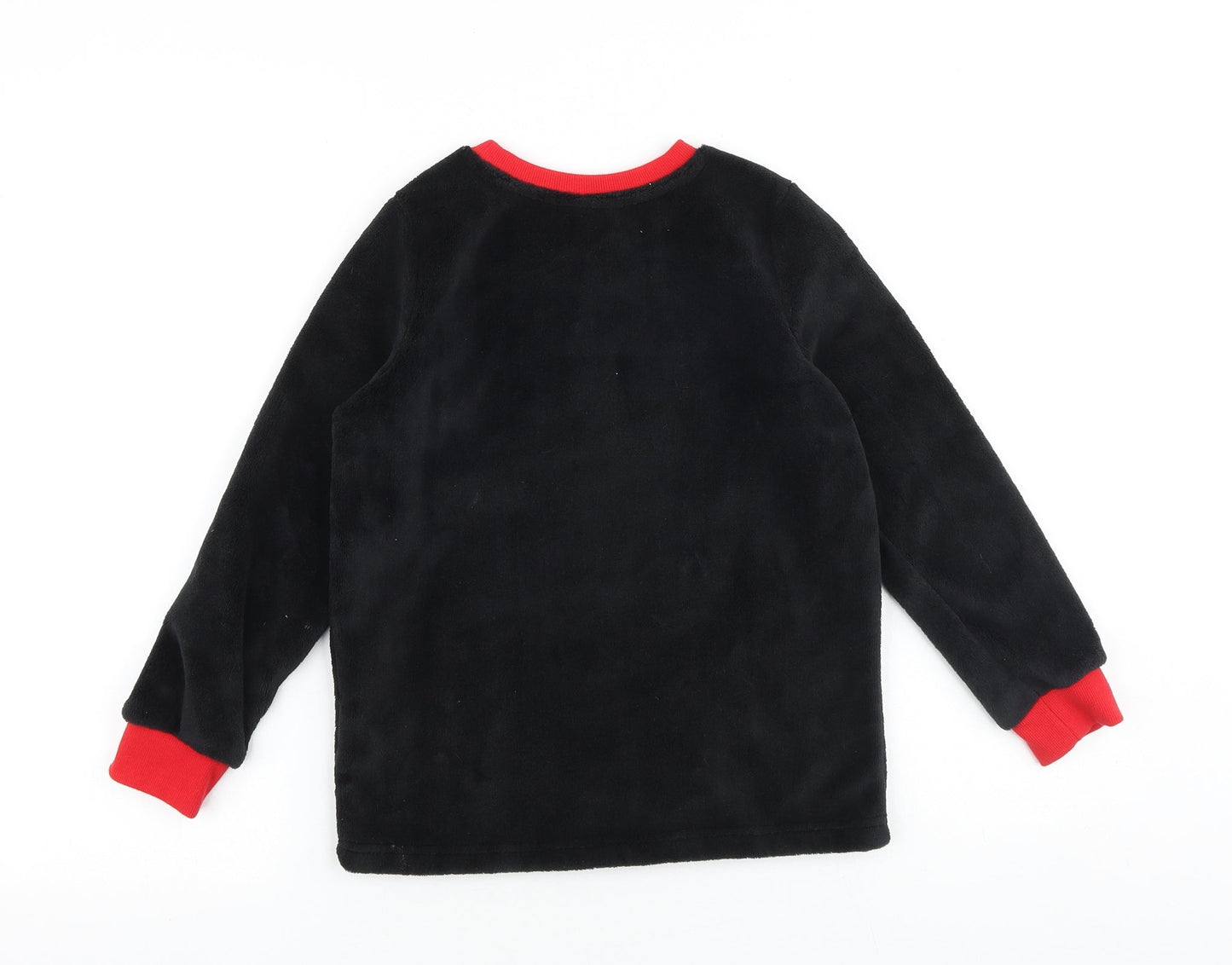 Disney Boys Black Polyester Pullover Sweatshirt Size 7-8 Years Pullover - Lightning McQueen