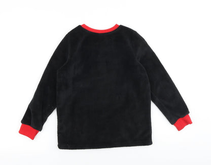 Preloved Disney Boys Black Polyester Pullover Sweatshirt Size 7-8 Years Pullover - Lightning McQueen - Back