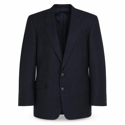 Bernhardt Mens Blue Striped Polyester Jacket Blazer Size 42 Regular
