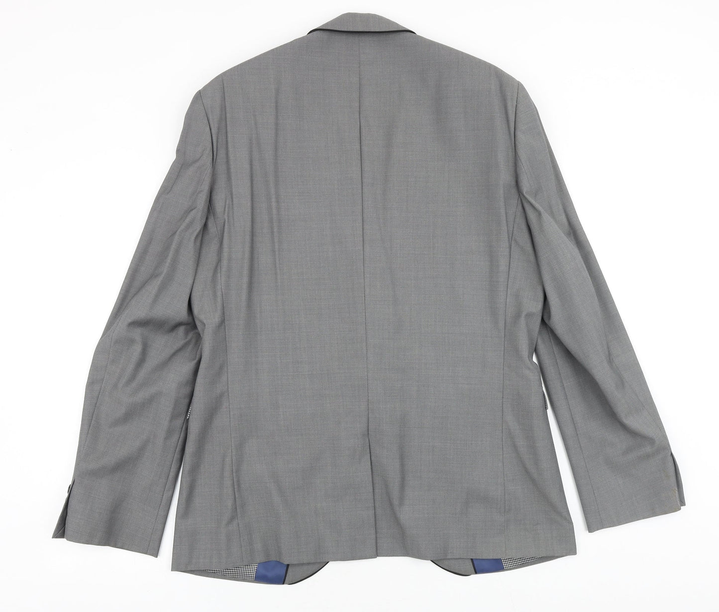 NEXT Mens Grey Wool Jacket Blazer Size 40 Regular
