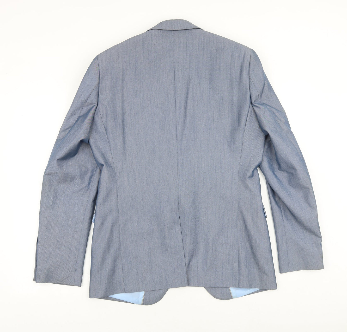 Peter Werth Mens Grey Polyester Jacket Blazer Size 40 Regular