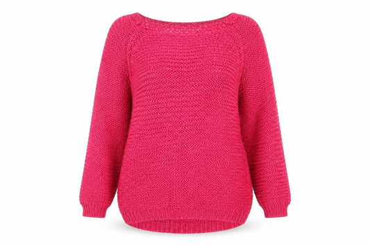 Per Una Womens Pink Boat Neck Acrylic Pullover Jumper Size M