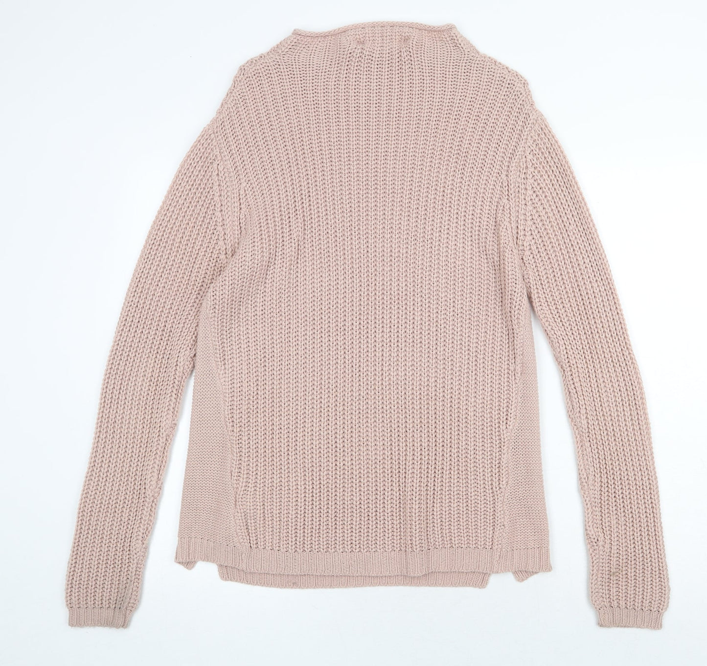 Fashion Union Womens Pink Boat Neck Acrylic Pullover Jumper Size 14