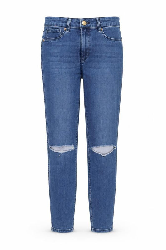 Next Womens Blue Cotton Skinny Jeans Size 10 Regular Zip