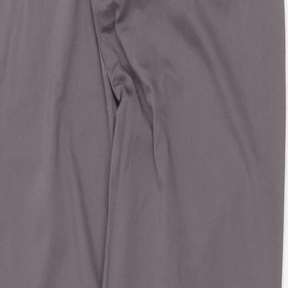 Gerry Weber Womens Grey Polyester Chino Trousers Size 32 in Regular Zip