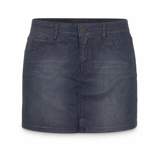 Zara Womens Blue Cotton A-Line Skirt Size 12 Zip