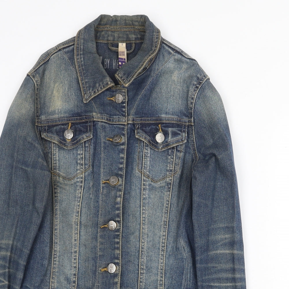 By Henry Holland Womens Blue Jacket Size 8 Button