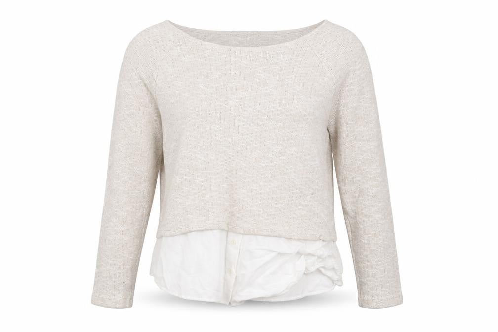 Marks & Spencer Womens Beige Scoop Neck Viscose Pullover Jumper Size 12