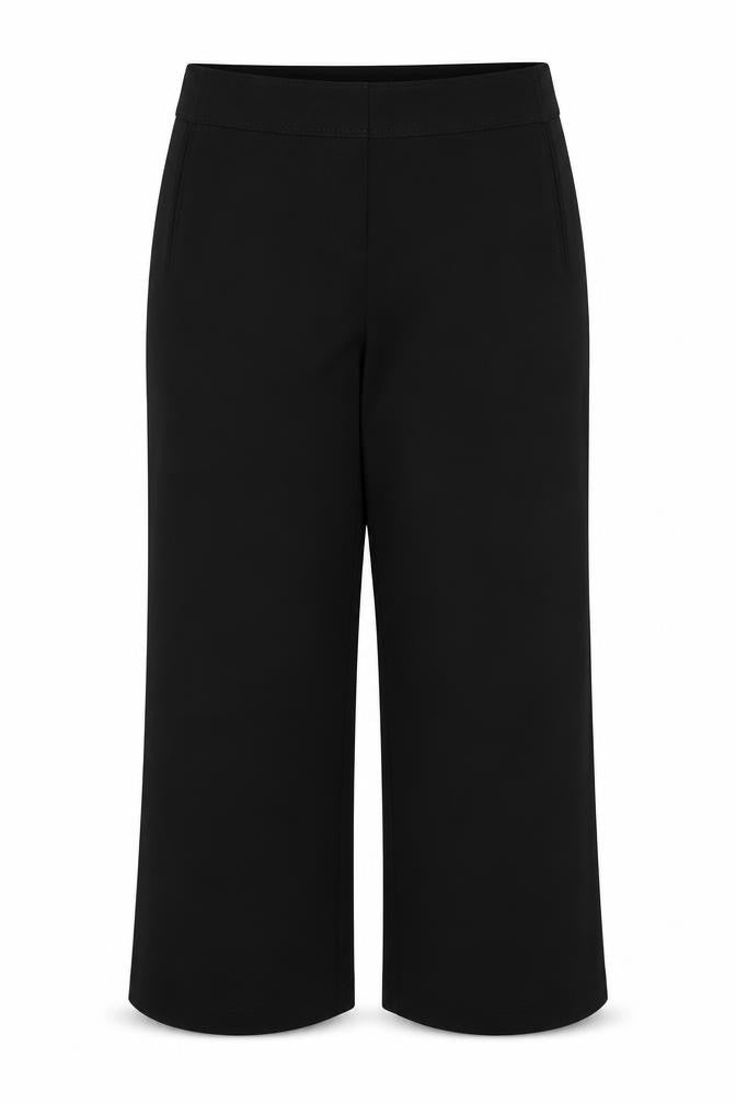 Savoir Womens Black Polyester Trousers Size 16 Regular Zip