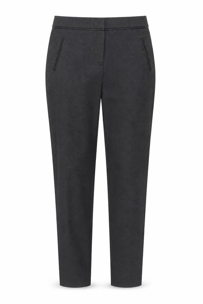 George Womens Grey Geometric Polyester Trousers Size 8 Regular Zip