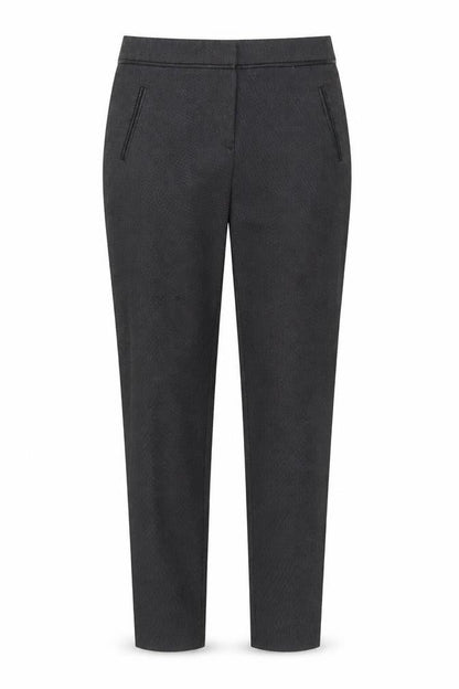 George Womens Grey Geometric Polyester Trousers Size 8 Regular Zip