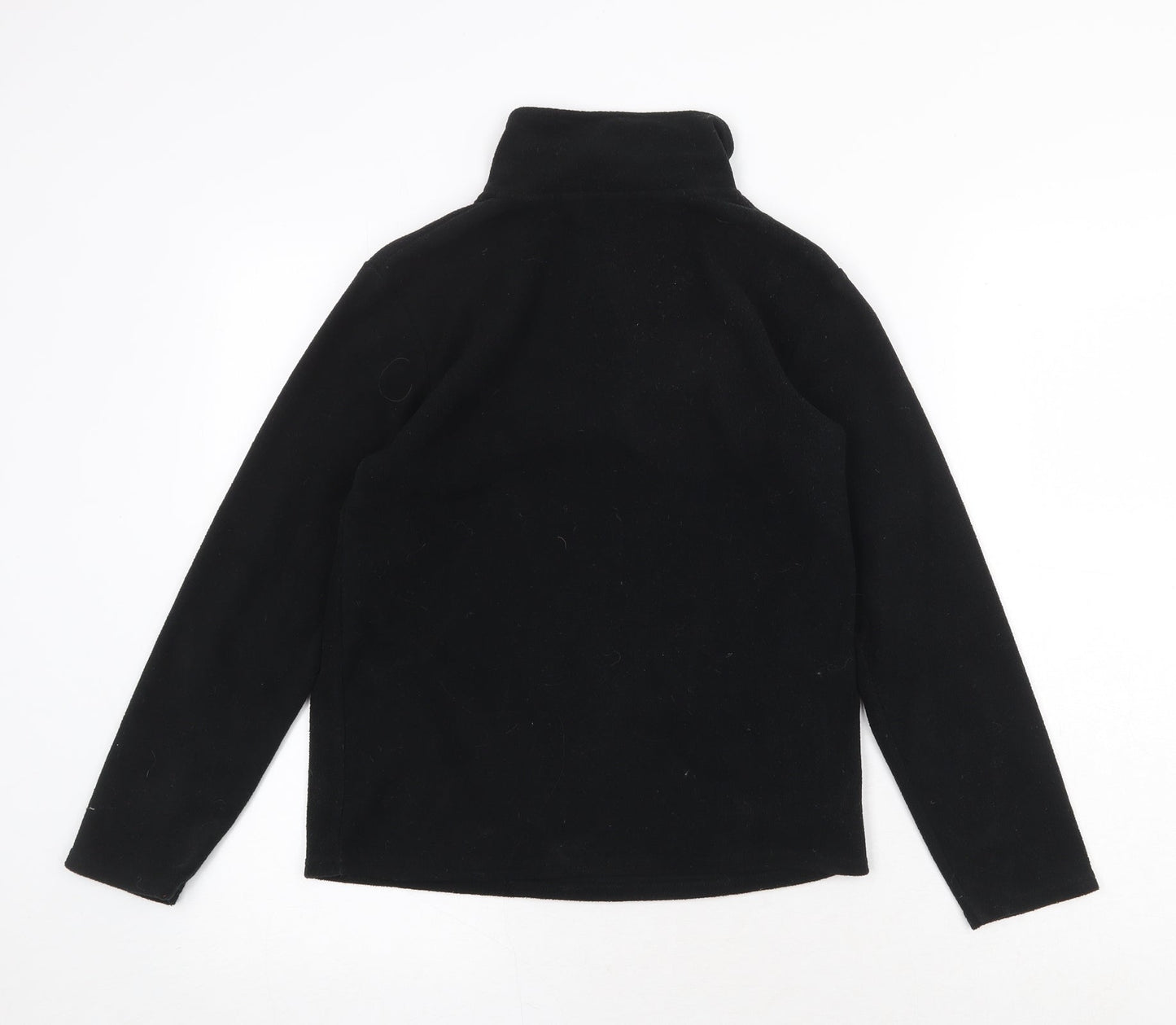 Freedom Trail Boys Black Polyester Pullover Sweatshirt Size 11-12 Years Zip
