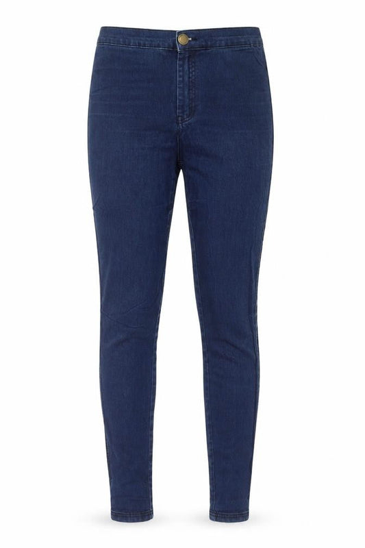 Amisu Womens Blue Cotton Skinny Jeans Size 8 Regular Zip