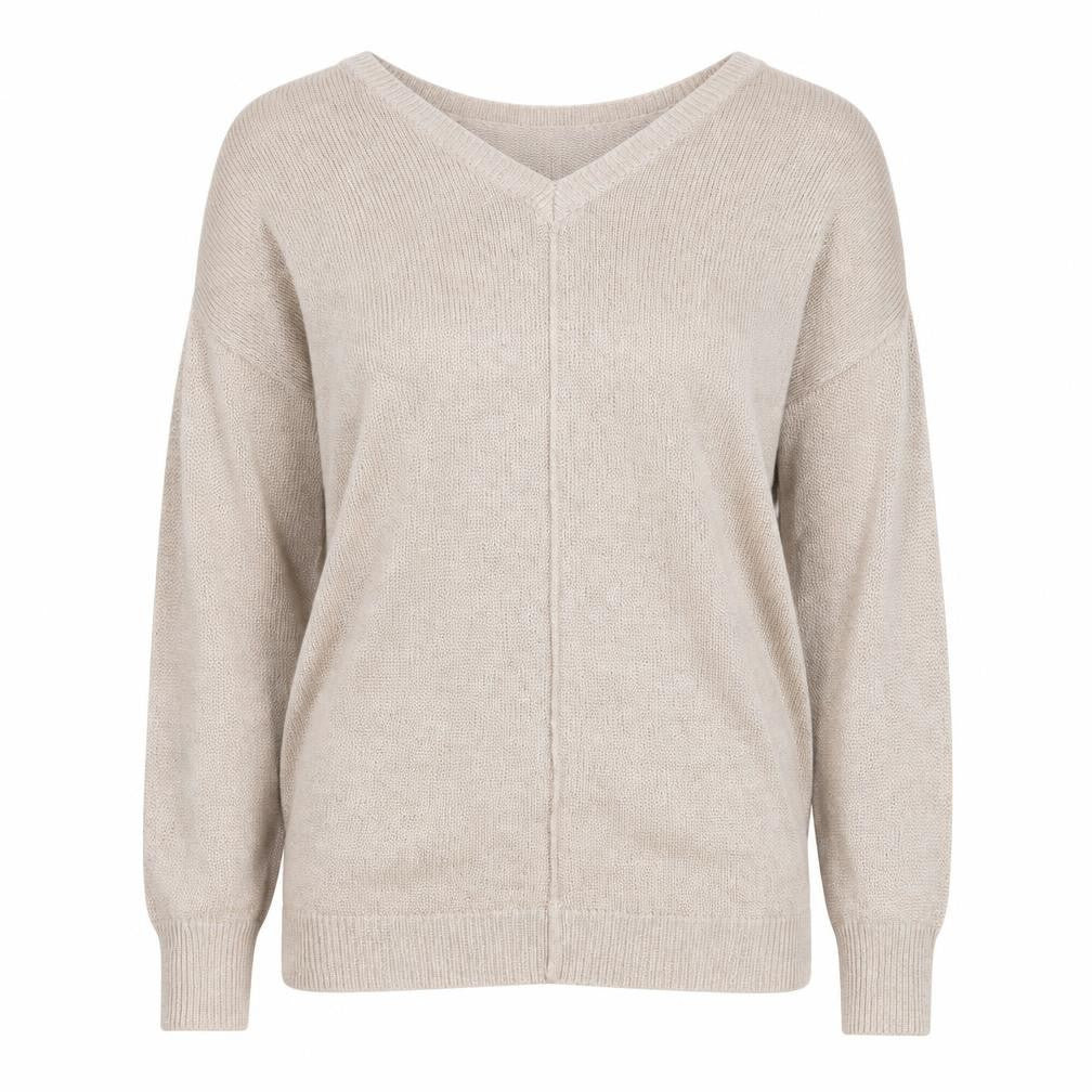 Wallis Womens Grey V-Neck Viscose Pullover Jumper Size M