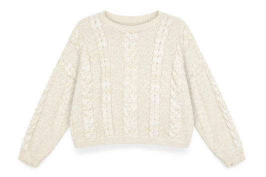 ASOS Womens Beige Round Neck Acrylic Pullover Jumper Size 8