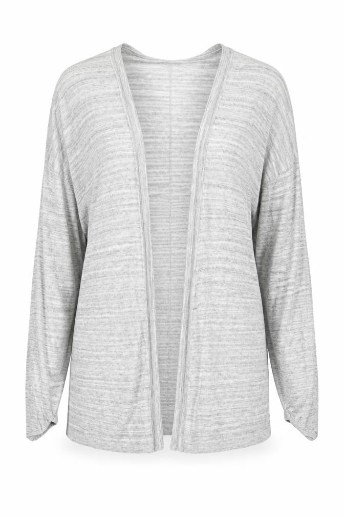 H&M Womens Grey V-Neck Viscose Cardigan Jumper Size S