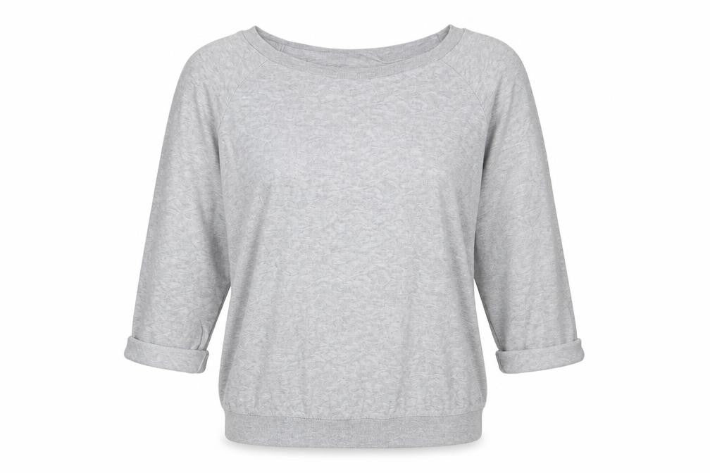 Golddigga Womens Grey Round Neck Cotton Pullover Jumper Size 14