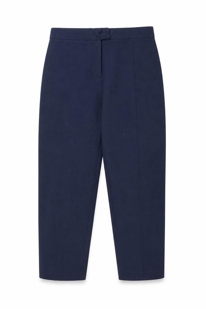 Sisley Womens Blue Viscose Trousers Size 8 Regular Zip