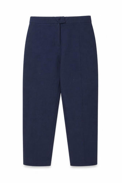 Sisley Womens Blue Viscose Trousers Size 8 Regular Zip