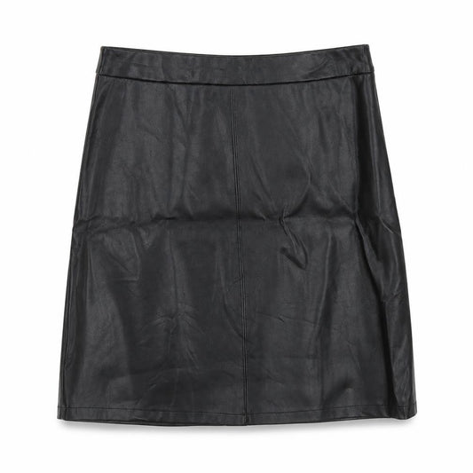 Papaya Womens Black Polyester A-Line Skirt Size 10 Zip