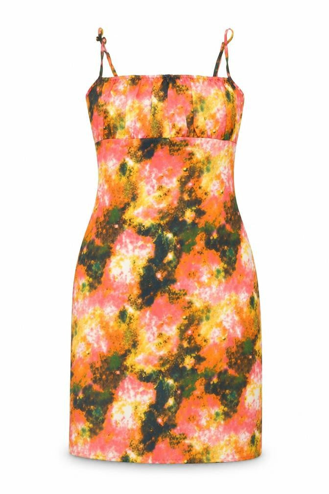 Nasty Gal Womens Multicoloured Geometric Polyester Bodycon Size 10 Square Neck Zip