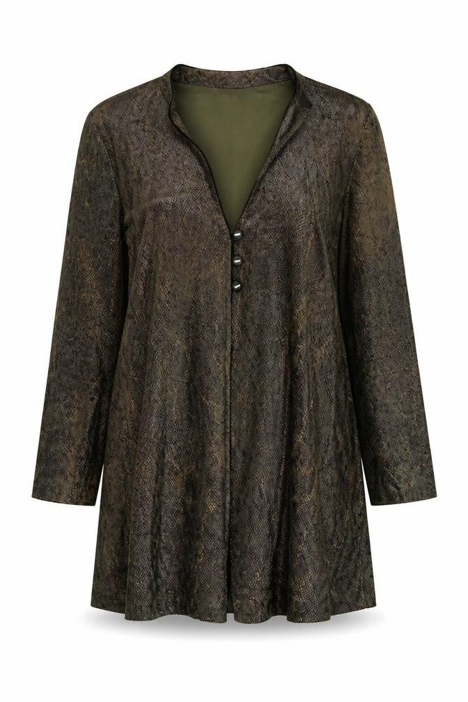 Kristen Krog Womens Green Jacket Size 14 Button