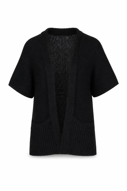Tu Womens Black V-Neck Acrylic Cardigan Jumper Size 8
