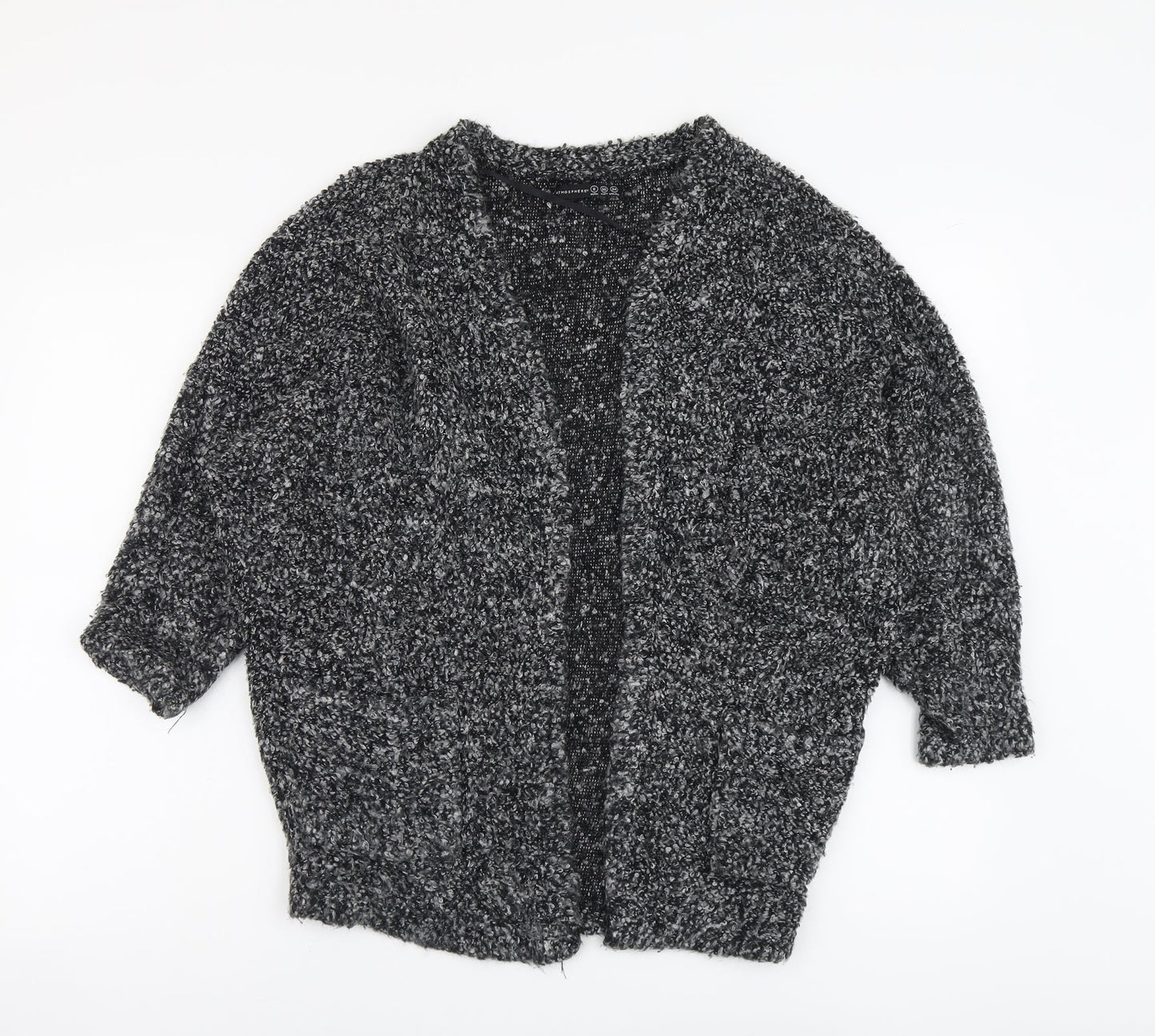 Atmosphere Womens Grey V-Neck Acrylic Cardigan Jumper Size 8
