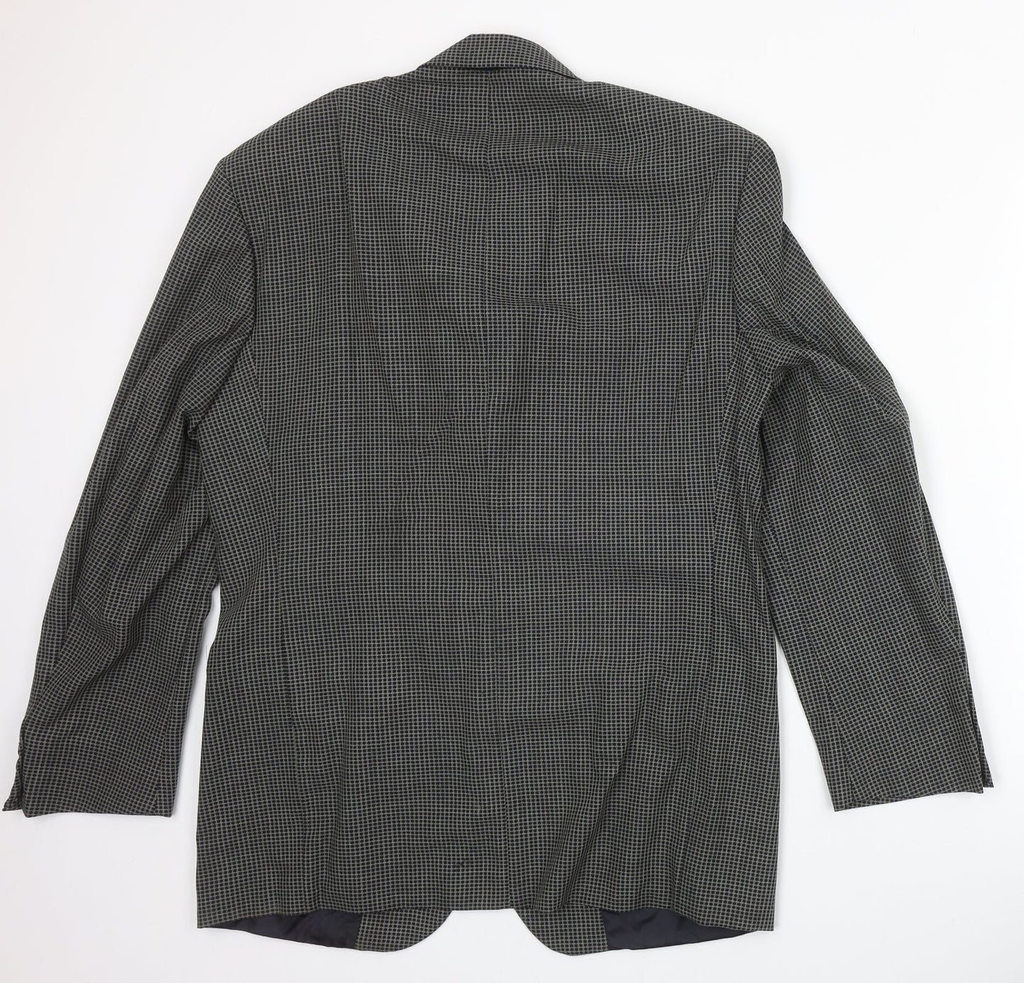 Marks and Spencer Mens Brown Geometric Wool Jacket Blazer Size 40 Regular
