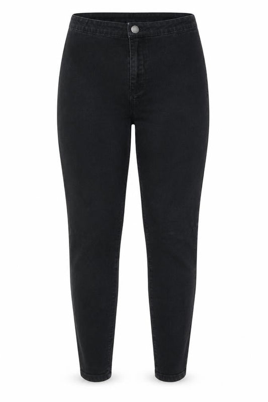 Denim & Co. Womens Black Cotton Skinny Jeans Size 12 Regular Zip