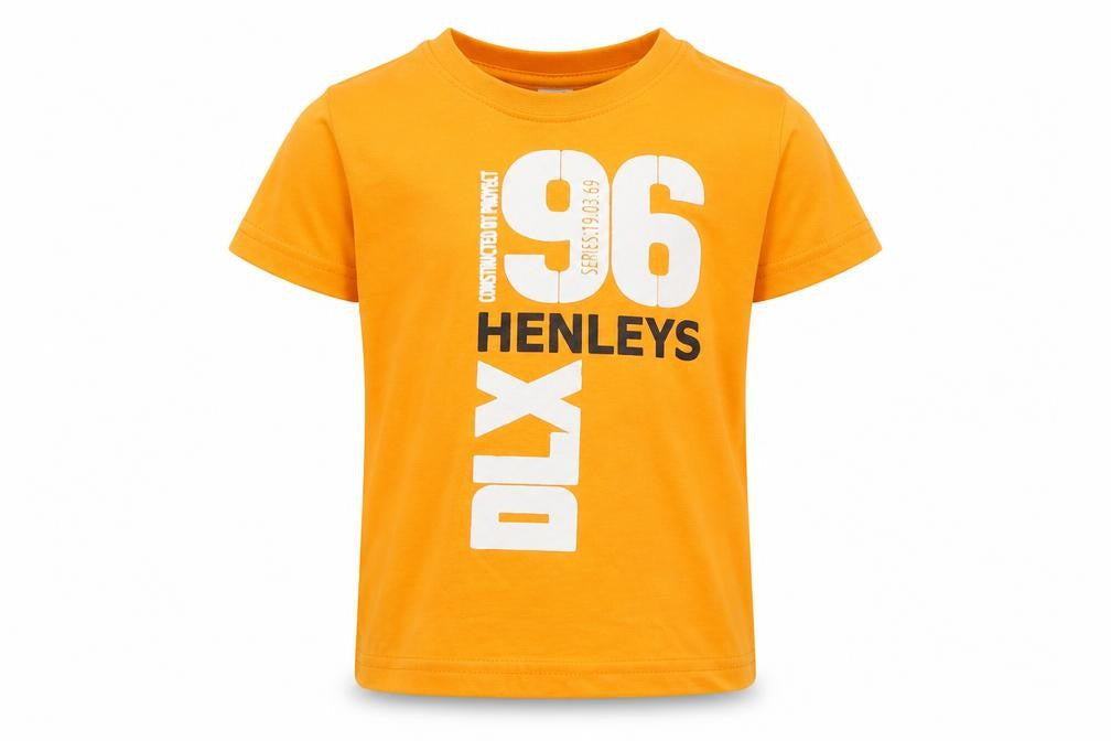 Roly Boys Orange 100% Cotton Basic T-Shirt Size 12-18 Months Round Neck Pullover