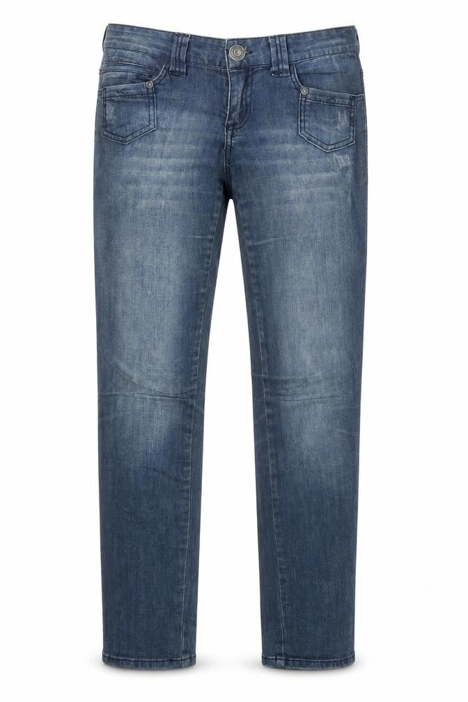 Only Womens Blue Cotton Straight Jeans Size 38 in Regular Zip