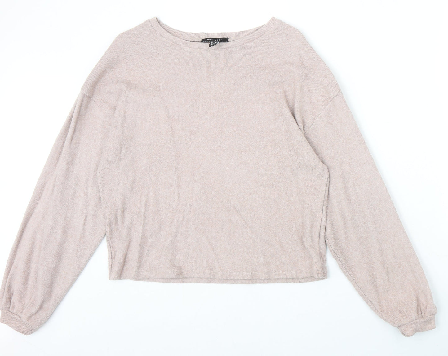 New Look Womens Pink Polyester Pullover Sweatshirt Size S Pullover