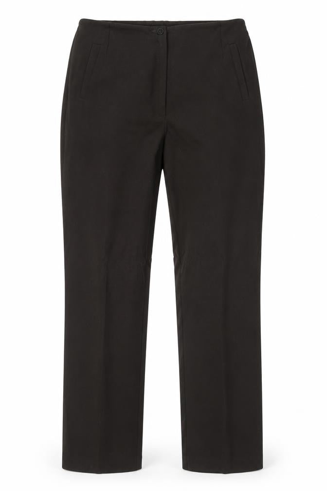 Glimma Womens Brown Polyester Trousers Size 30 in Regular Zip