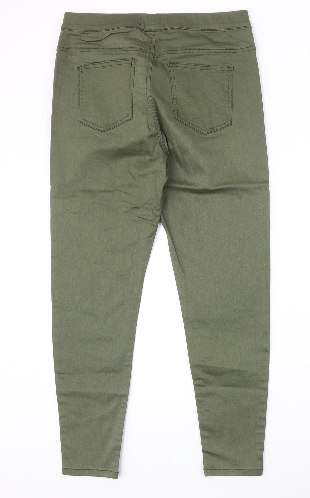 Preworn Womens Green Cotton Jegging Jeans Size 30 in Regular