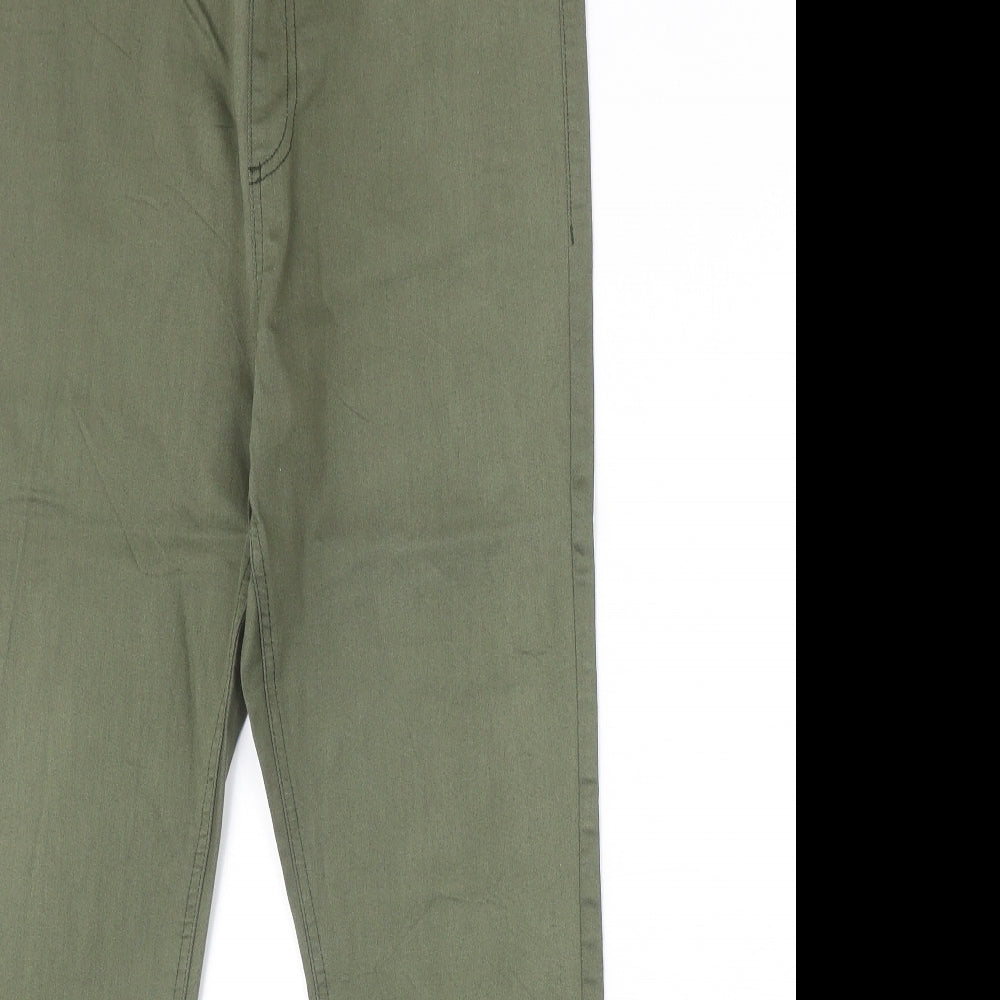 Preworn Womens Green Cotton Jegging Jeans Size 30 in Regular