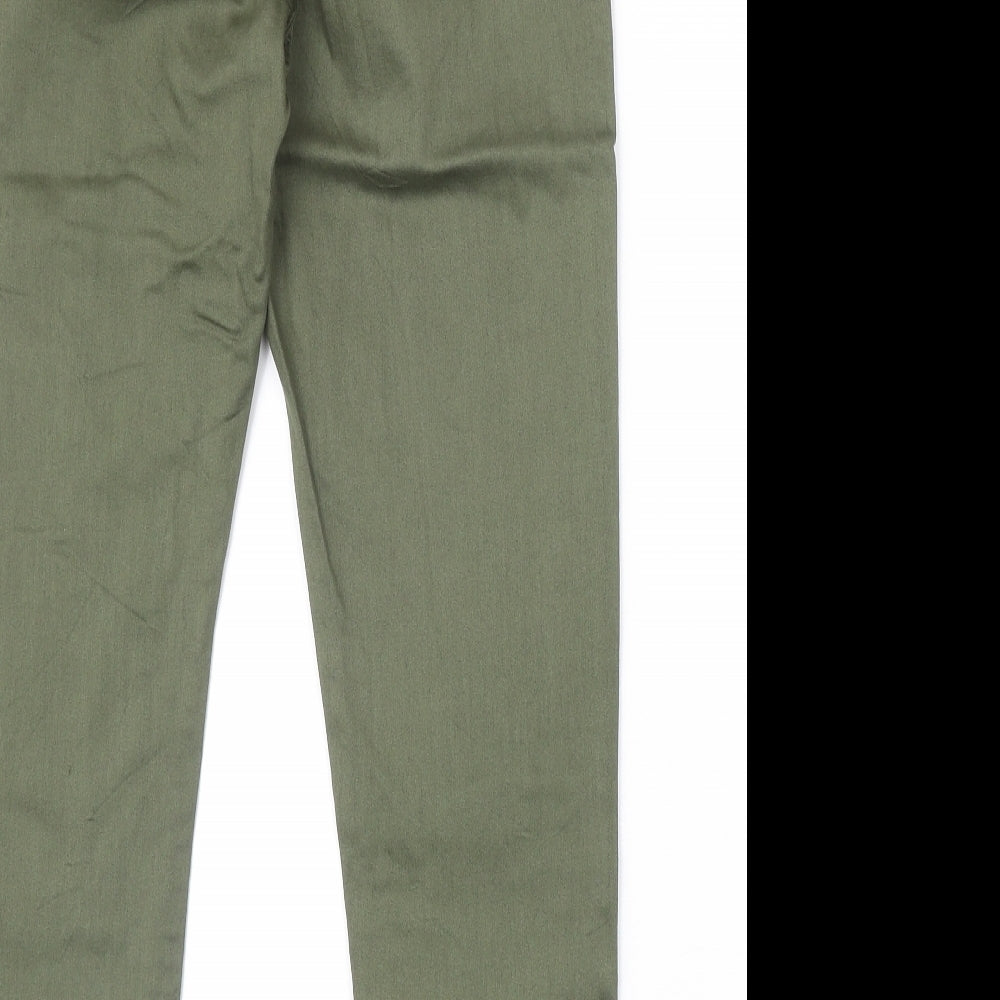 Preworn Womens Green Cotton Jegging Jeans Size 30 in Regular