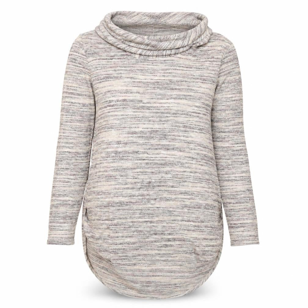 Knox Rose Womens Multicoloured Roll Neck Rayon Pullover Jumper Size M