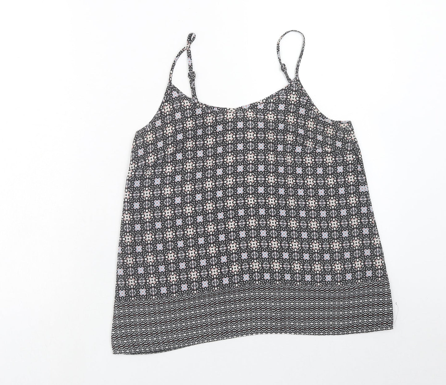Atmosphere Womens Multicoloured Geometric Polyester Camisole Tank Size 8 Scoop Neck