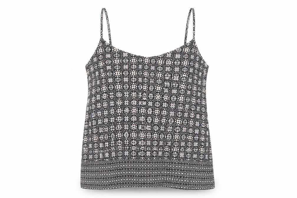 Atmosphere Womens Multicoloured Geometric Polyester Camisole Tank Size 8 Scoop Neck