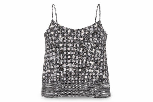 Atmosphere Womens Multicoloured Geometric Polyester Camisole Tank Size 8 Scoop Neck