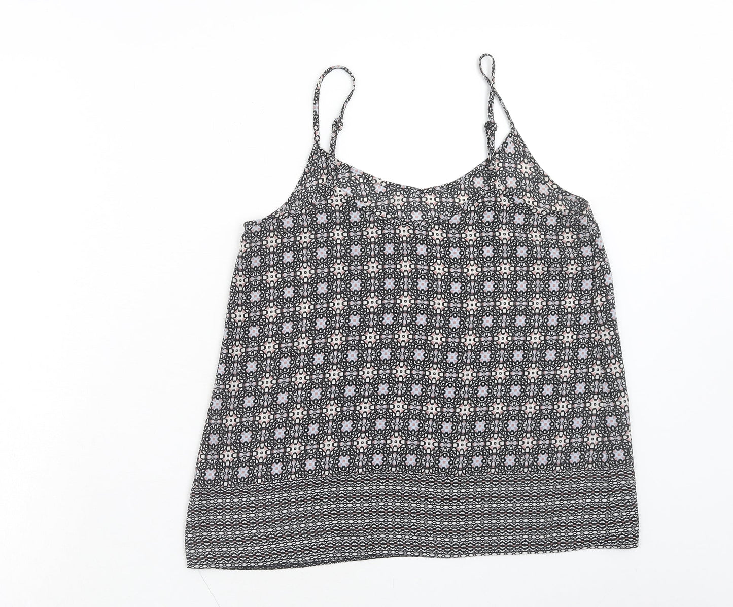 Atmosphere Womens Multicoloured Geometric Polyester Camisole Tank Size 8 Scoop Neck