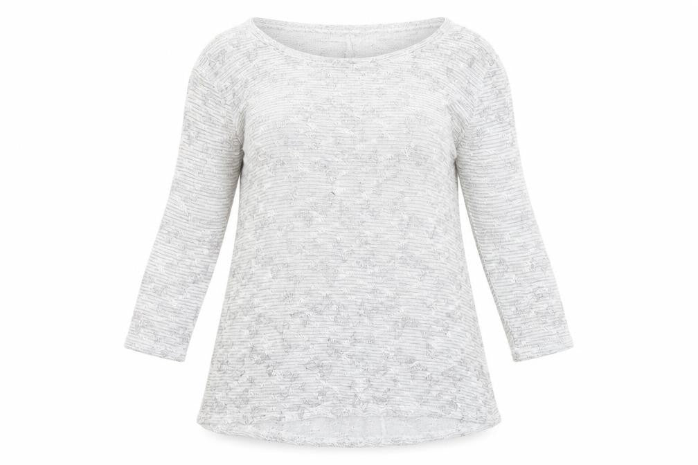Original Womens Grey Scoop Neck Polyester Pullover Jumper Size 14