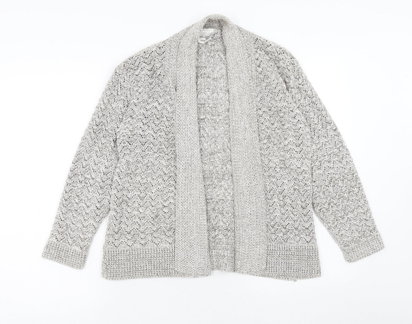 Pulse Womens Brown V-Neck Acrylic Cardigan Jumper Size L - Size L-XL