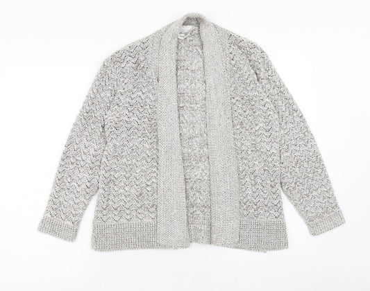 Pulse Womens Brown V-Neck Acrylic Cardigan Jumper Size L - Size L-XL