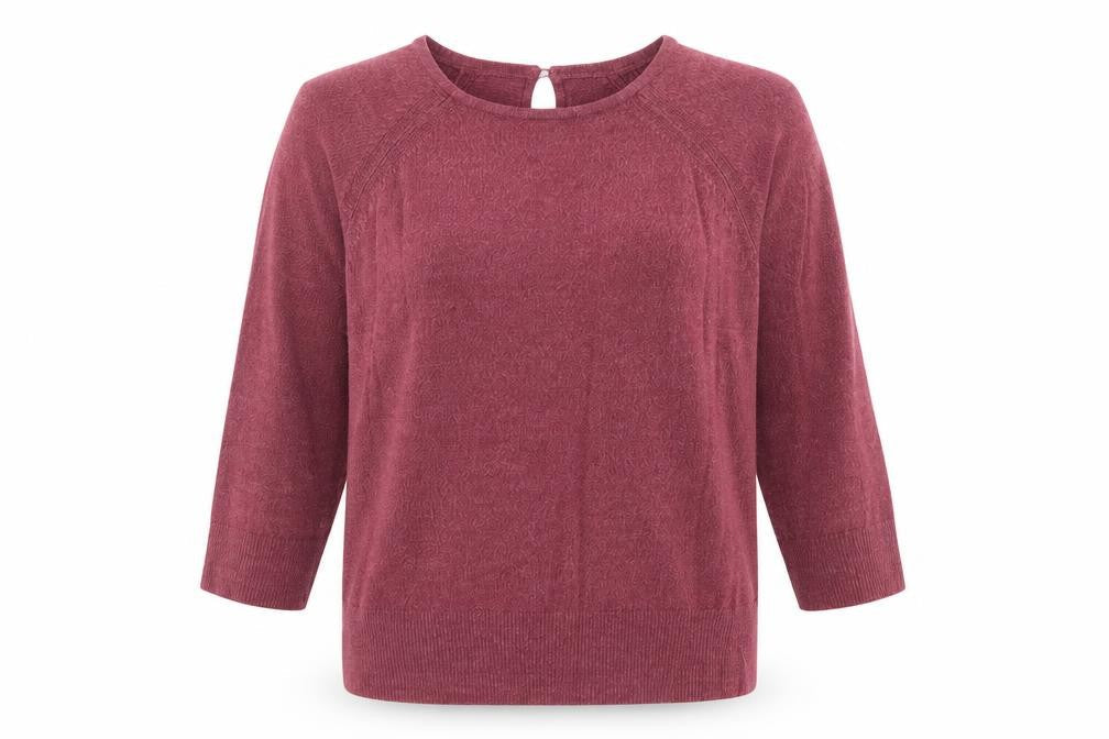 BHS Womens Purple Round Neck Acrylic Pullover Jumper Size 14