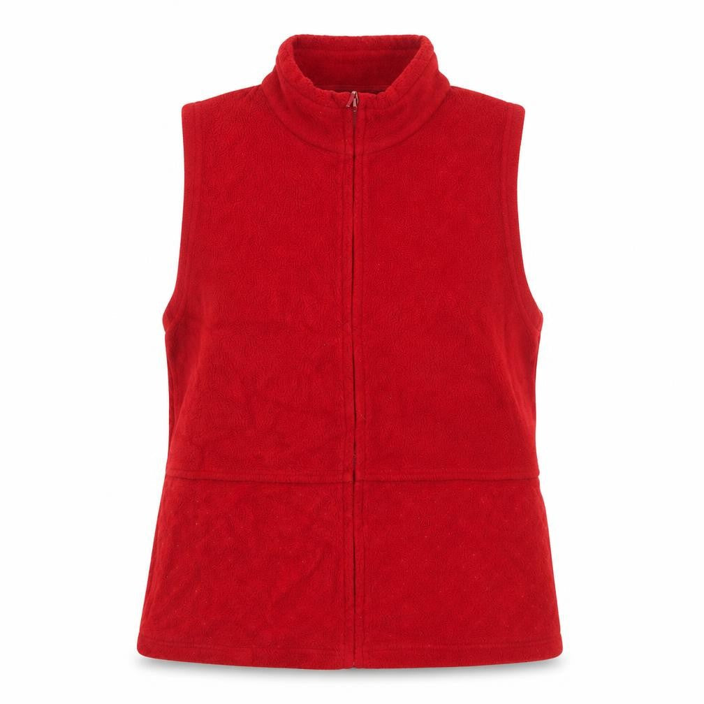 EMW Womens Red Gilet Jacket Size M Zip
