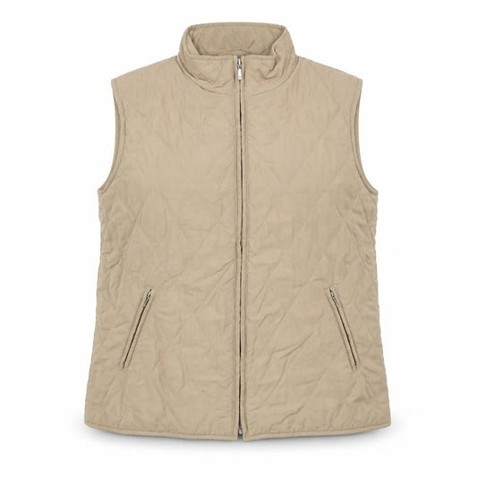 EWM Womens Beige Gilet Jacket Size M Zip